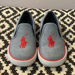 Polo Blue Slip On Size 9.5
